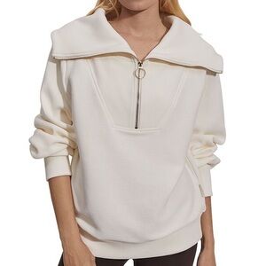 Varley Vine Pullover in white